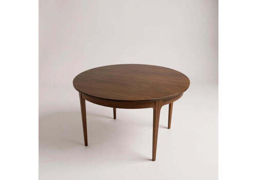 Mid Century Modern Nathan Round Extending Dining Table | Vintage Teak Table 1960s