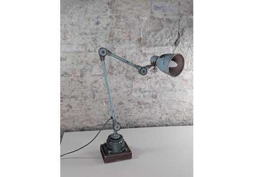 Upcycled Mori Shiki Machinist Lamp – Industrial Articulating Desk Light | Vintage Patina | Reclaimed Factory Lamp