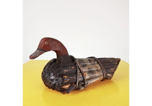Vintage Hunting Duck Call Made Of Cane And Wood