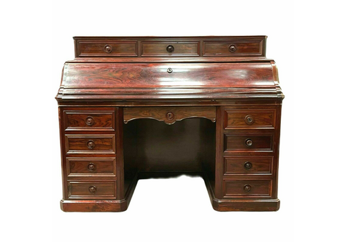 Napoleon III Rosewood Desk With Boxes And Steps 19th Century