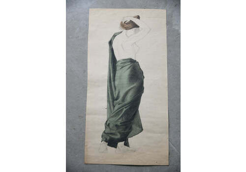 Study Of Draped Female Figure