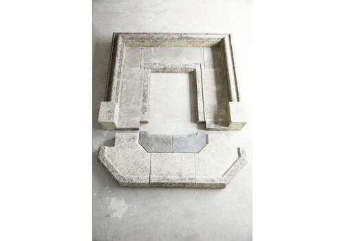 Bolection Style Limestone Fireplace