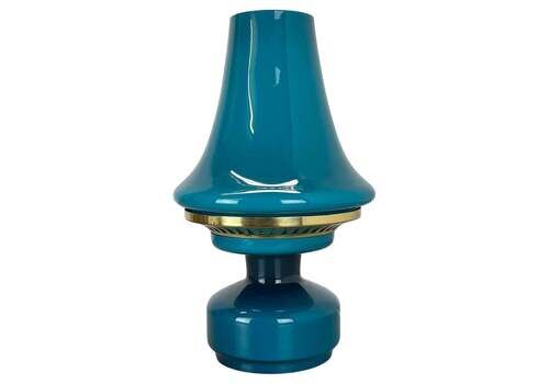 Green Glass Desk Lamp By Hans Agne Jakobsson For Haj Ab Markaryd, Sweden 1960s
