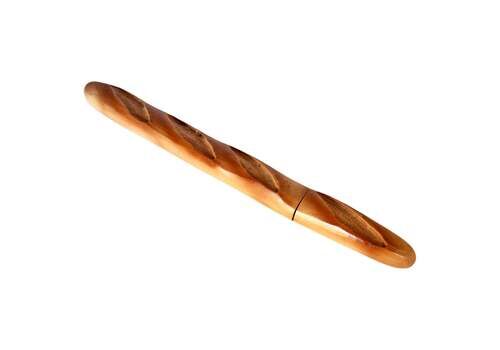 French Baguette Knife – Wood & Metal Trompe L’œil – France, 20th Century