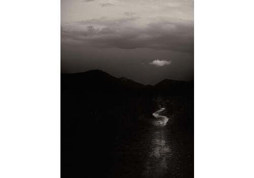 Jaume Llorens Gaia 90   Black And White Diptych View Of Clouds And Skyscape Above Valley