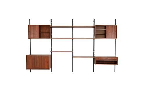 Teak System Bookcase, Danish Design, 1960s, Production: Denmark