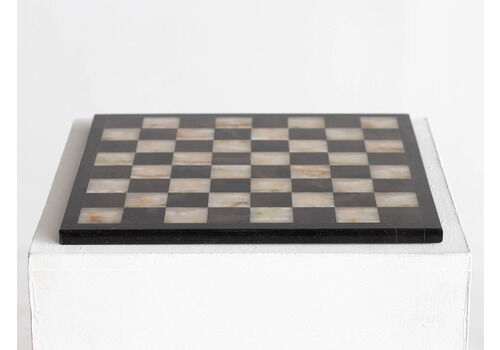 Marble & Onyx Chessboard, Mid 20th Century