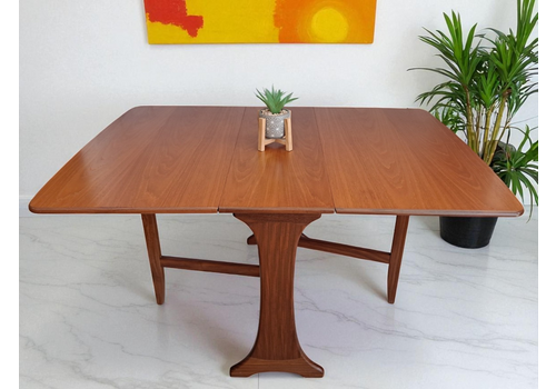 Vintage Mid Century G Plan Fresco Dining Table Drop Leaf Gate Leg Retro Teak