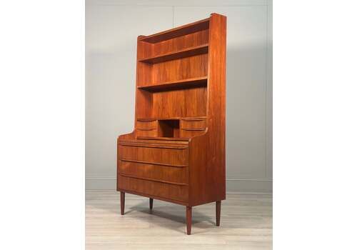 Danish Teak Bureau Bookcase By Erik Petersen For Ep Mobler