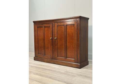 Antique Oak School Cupboard C.1900