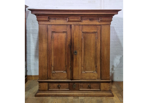 Antique Danish Large Rustic Oak Double Door Wardrobe Dismantles
