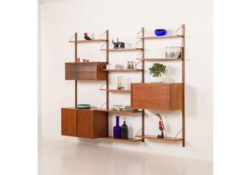 Poul Cadovius Royal System Wall Unit In Teak, Denmark 1950s