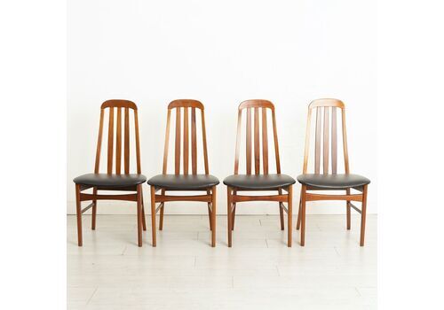 Set Of 4 Midcentury Teak Dining Chairs By Jentique