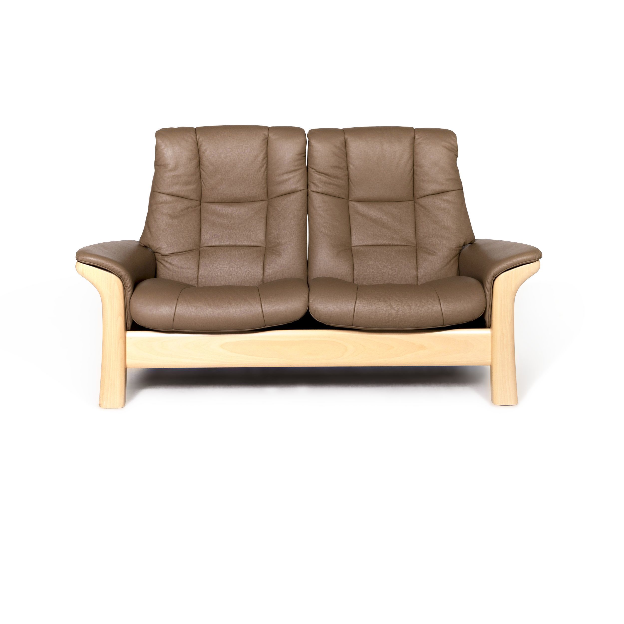 Stressless Buckingham Designer Leather Sofa Beige Real Two Leather Sofa Beige Real