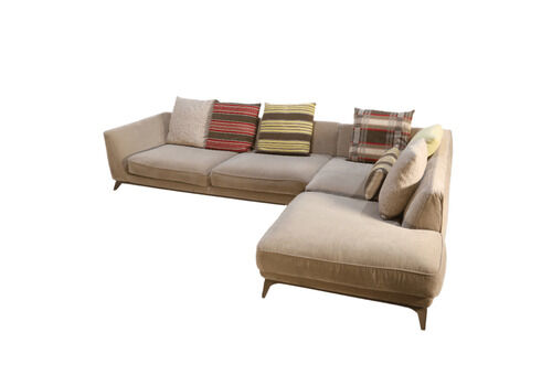 Roche Bobois Velvet Corner Sofa