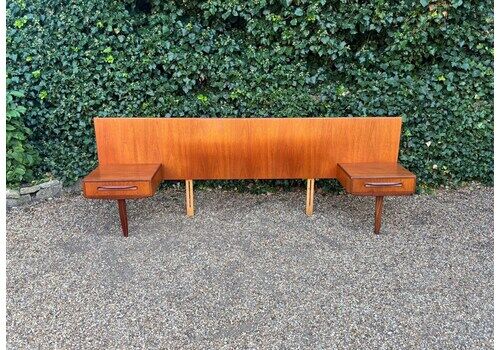Vintage G Plan Fresco Headboard With Bedside Tables