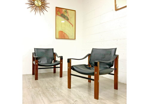 A Pair Of Safari Chairs By Maurice Burke For Arkana, Circa 1963