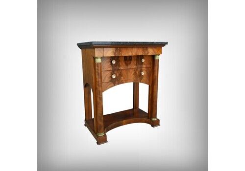 Small Empire Style Flamed Mahogany Chest Of Drawers – Part 1 Of The 20th Century