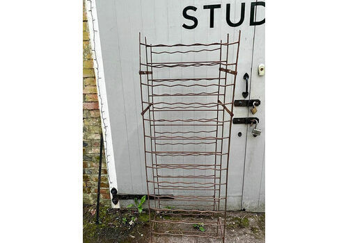 Vintage Iron Wine Rack, 1920s