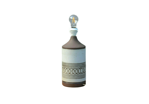 Vintage Handmade Alingsås Keramik Stoneware Table Lamp Stand Circa 1960