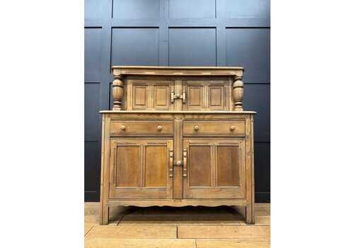 Vintage Ercol Court Cupboard – Stripped & Waxed Sideboard Cabinet / Home Bar
