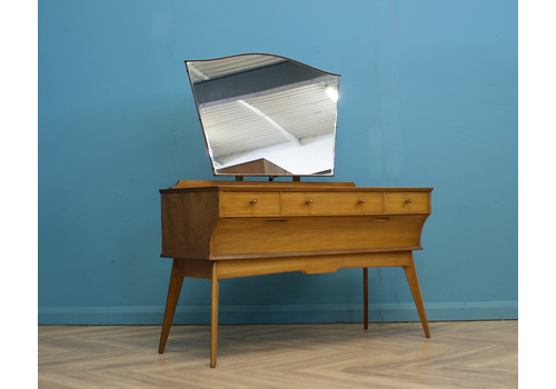 Mid Century Walnut Dressing Table From Alfred Cox, 1950s #1532