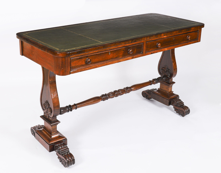Library Writing Desk Regency Gonçalo Alves Library Writing Desk C1820 19th C | Vinterior