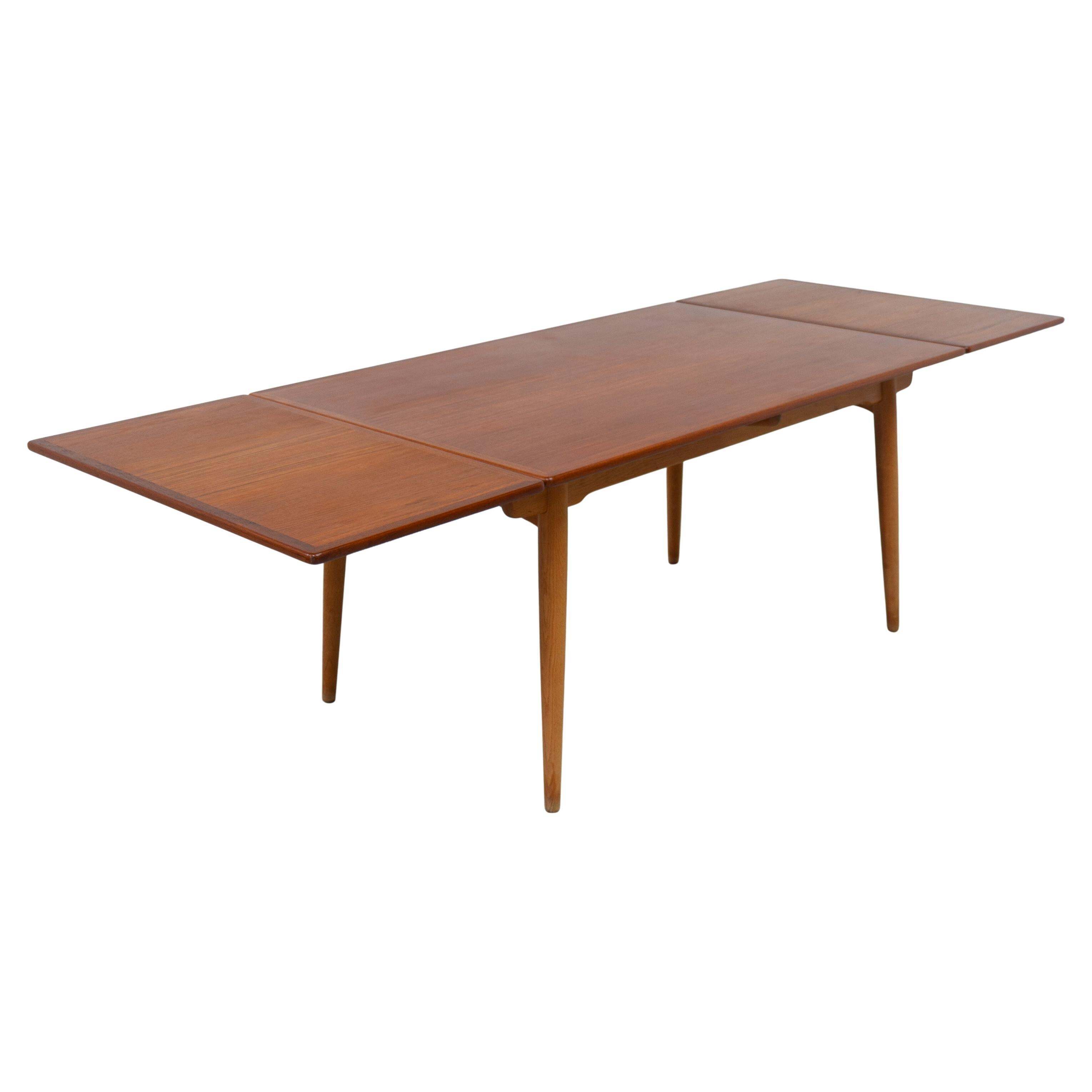 Danish Teak And Oak At 312 Dining Table By Hans Wegner For Andreas