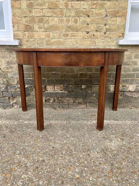 D End Radiator Table Georgian Mahogany D End Console Table | Vinterior