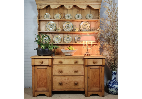 Antique Pine Kitchen Dresser   Mid Victorian Circa 1860