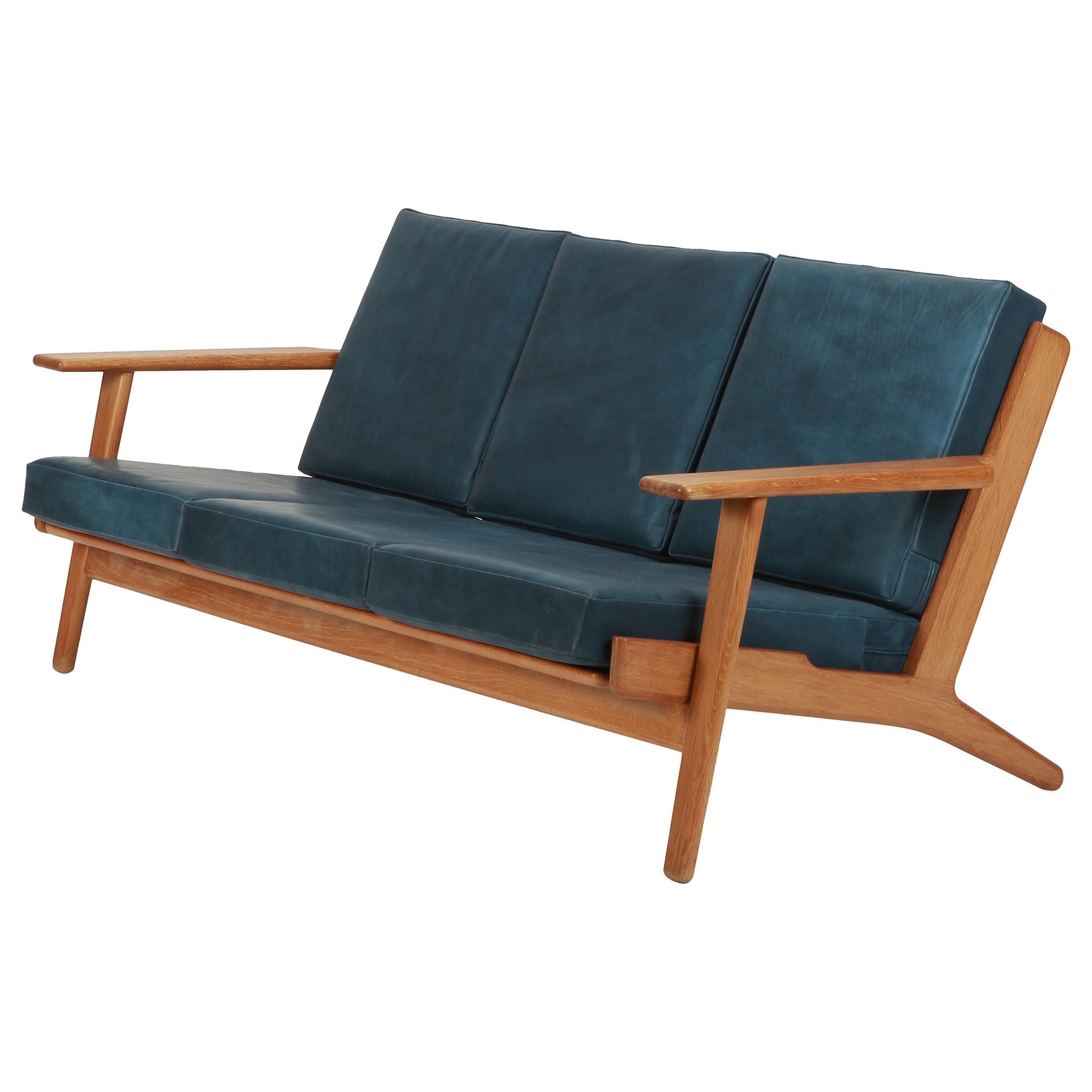 Hans Wegner Sofa Ge 290 Oak 1950s Hans Wegner Sofa Ge 290 Oak 1950s