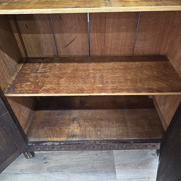 Solid Raud Cupboard Antique Oak Carved Cupboard Solid Wooden Tudor Style Cabinet – Gothic ...