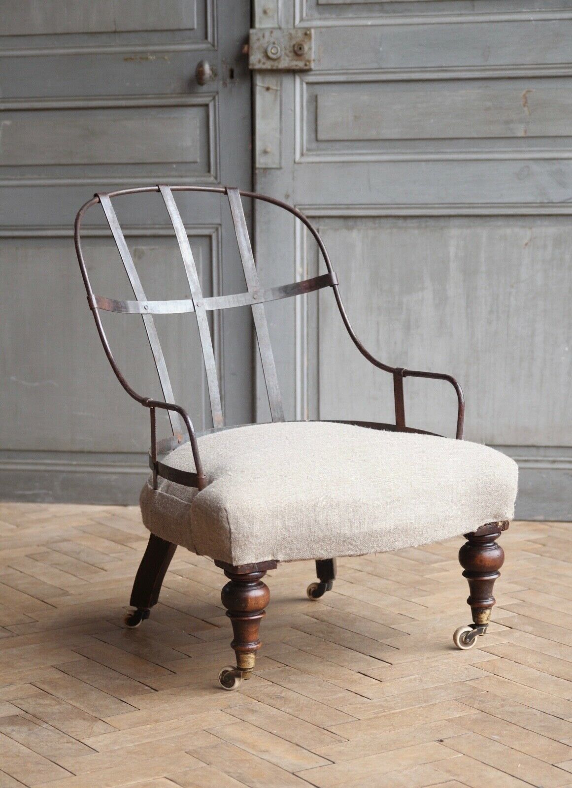 Victorian iron back chair Clearance