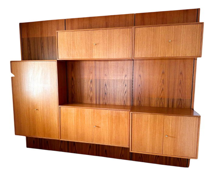 Model 409 Modular Cabinet And Wall Panel In Teak From Wk Möbel, 1960s ...