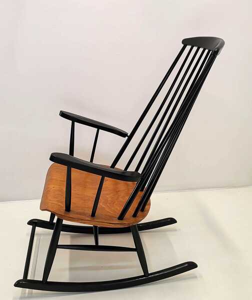 Yugoslavian Rocking Chair Ilmari Tapiovara Mid Century Modern Rocking Chair / Made In 60s ...