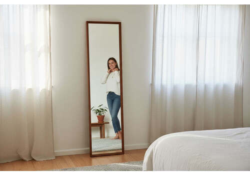 Rowley Design Fb/2 Mid Century Teak Wall Mirror, England C.1960s