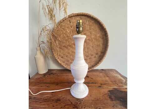 Vintage Tall Alabaster Pink Table Lamp | Mid Century Neoclassical Stone Bedside Light | Pale Pink Marble Style Lamp | Minimalist Home Decor