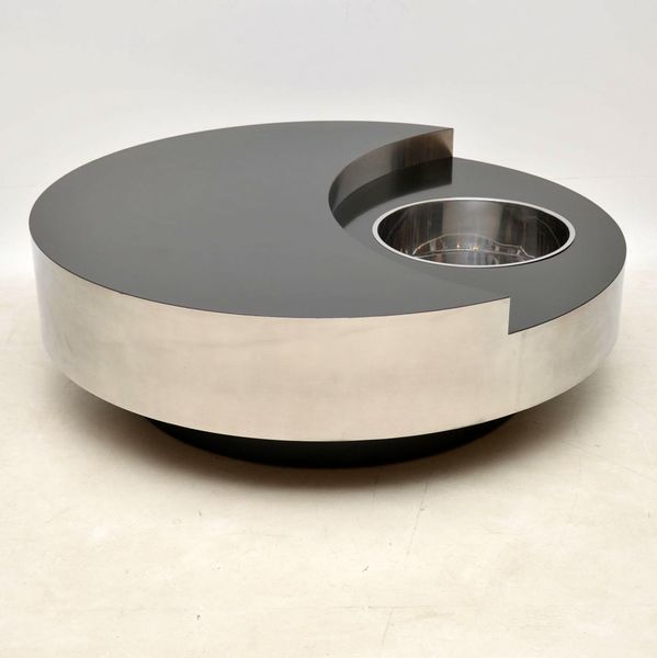 1970 S Vintage Italian Yin Yang Coffee Table By Rizzo