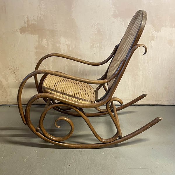 Bentwood And Cane Rocking Chair | Vinterior