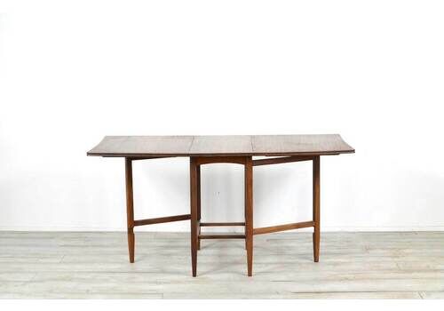 Midcentury Richard Hornby For Heal's Drop Leaf Dining Table In Afromosia. Modern / Vintage / Danish Style.