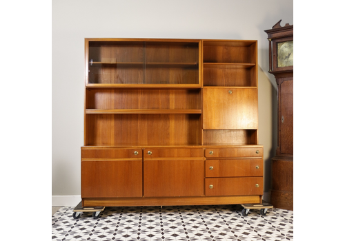 A McIntosh Wall Unit Display Cabinet In Teak Mid Century Retro