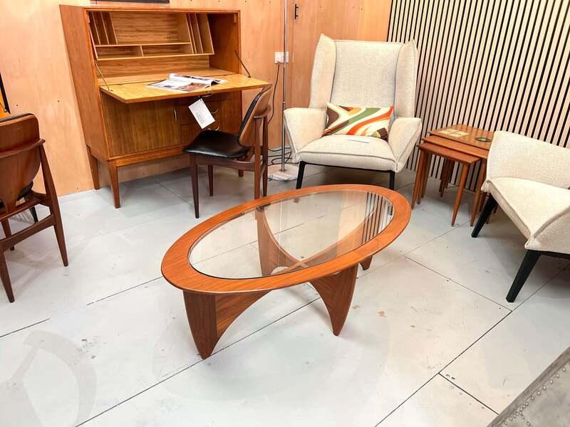 G Plan, Astro Teak And Glass Oval Coffee Table | V B Wilkins | G