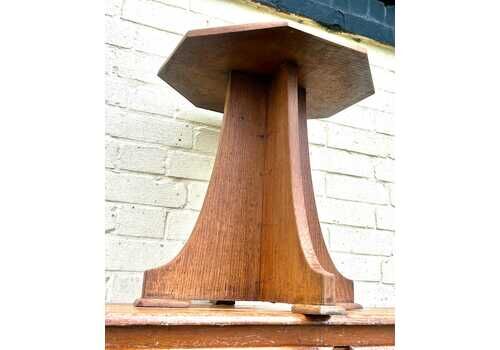 Arts And Crafts Oak Antique Side Wine Table Vintage Wooden Victorian Hall Desk Industrial Occasional Coffee