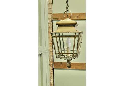 Large French Brass Hanging Lantern