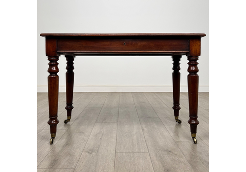 Antique 19th Century Victorian Writing Table In Mahogany ( Af 5566 )