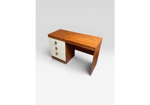 Mid Century Uniflex “F Range” Teak Dressing Table, C.1960s (With Original Advert)