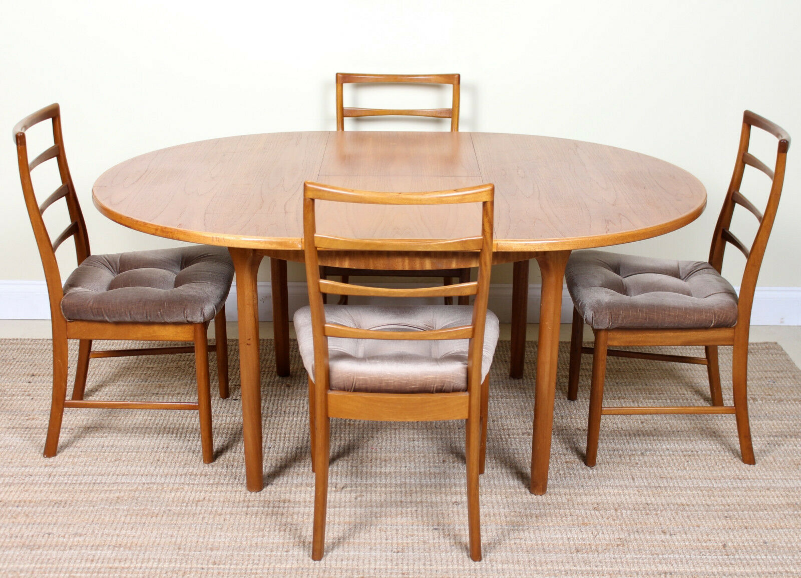Vintage Mc Intosh Teak Dining Table And Chairs 4 1970s
