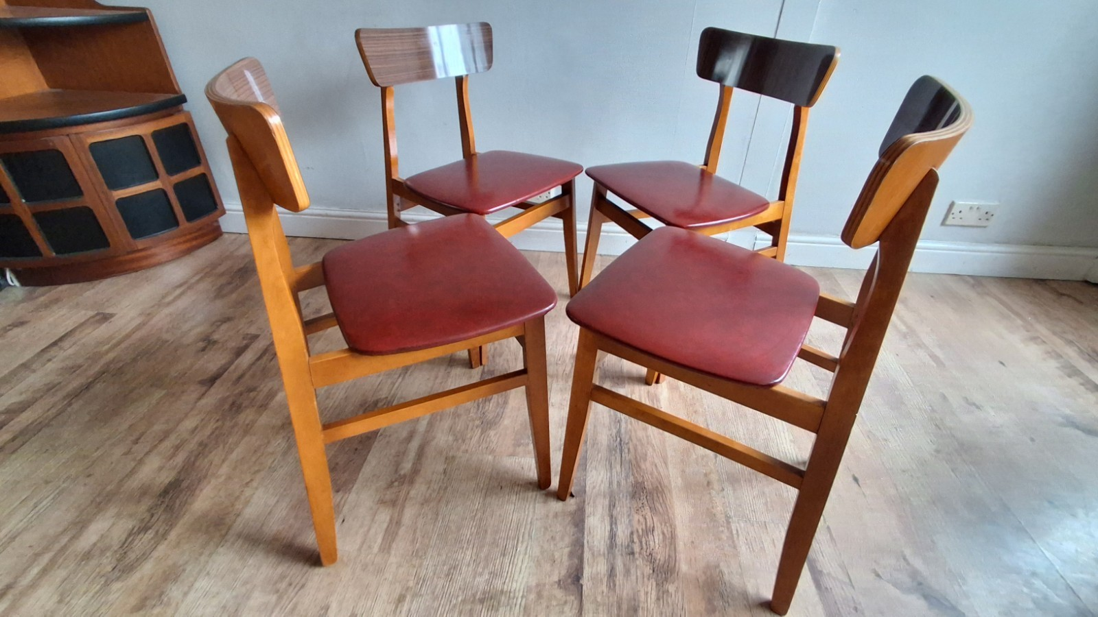 Original 1960's Mid Century Teak Kitchen / Dining Chairs