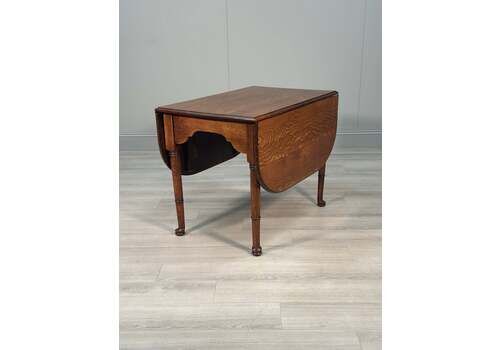 Antique Oak Drop Leaf Dining Table