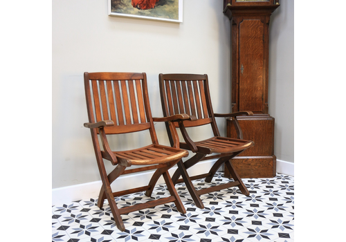 Teak Folding Garden Patio Chairs By Bramble Crest Good Quality